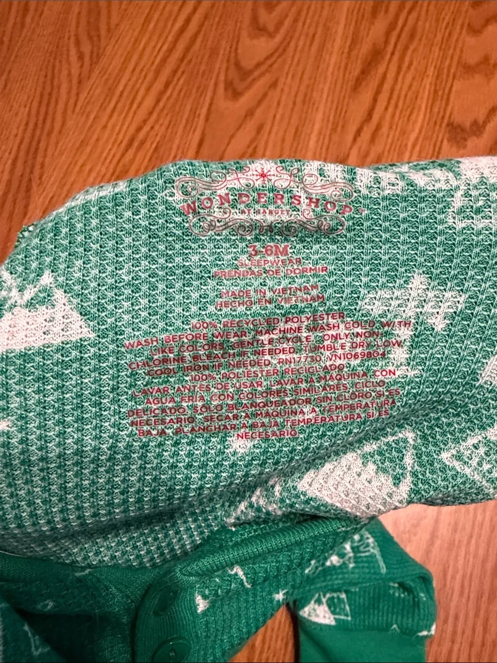 Target Christmas baby pajamas onesie
